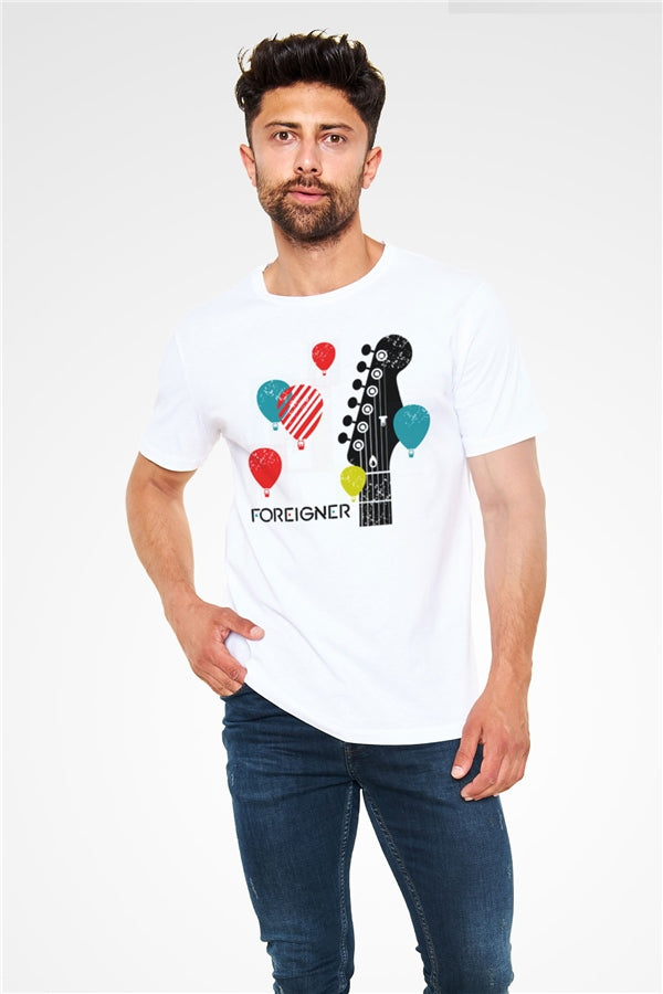Foreigner White Unisex T-Shirt
