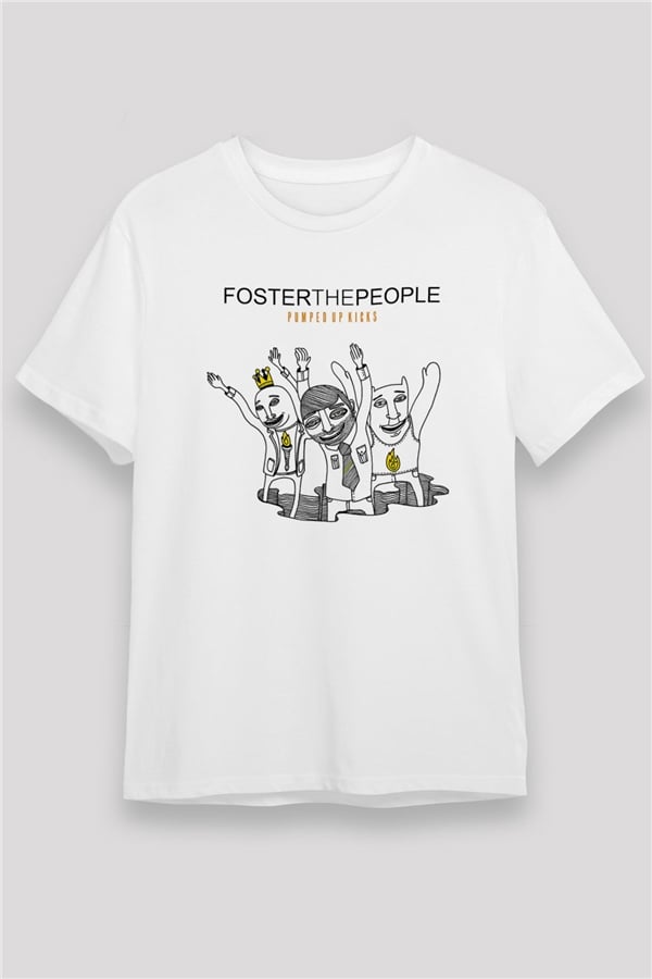 Foster the People Graphic Print Unisex White T-Shirt