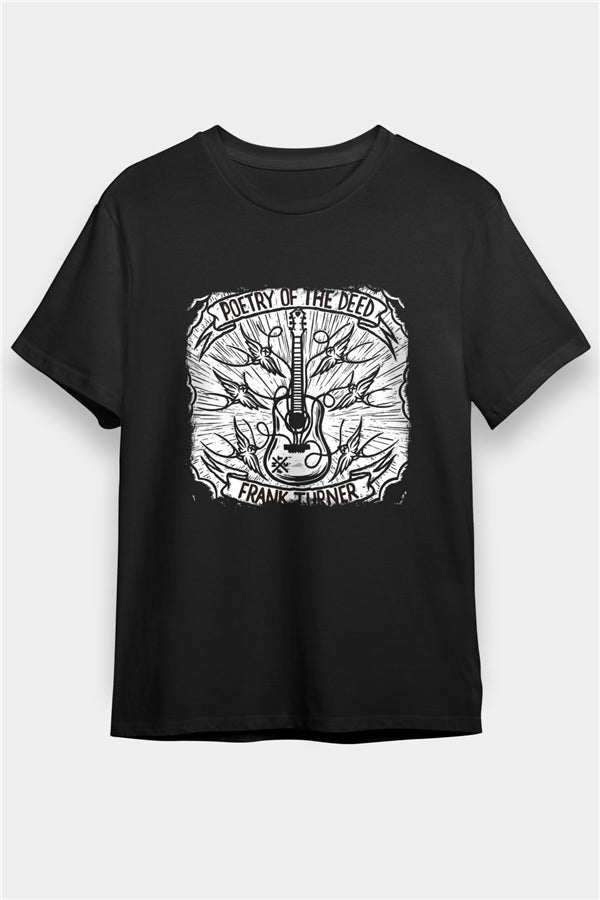 Frank Turner Printed Unisex Black T-Shirt