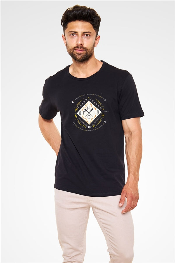Frank Turner Printed Unisex Black T-Shirt