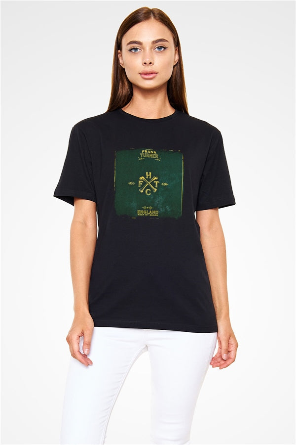 Frank Turner Printed Unisex Black T-Shirt