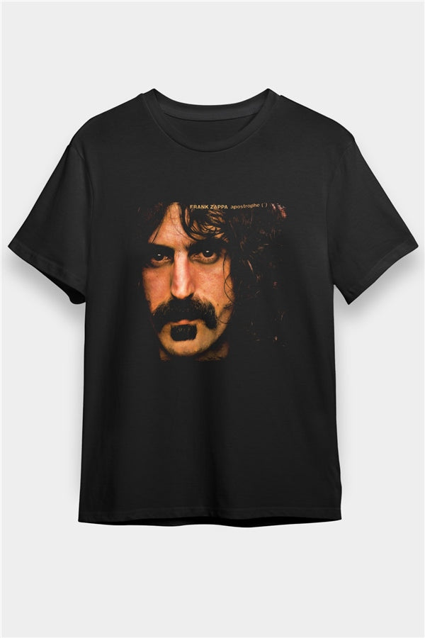 Frank Zappa Printed Unisex Black T-Shirt