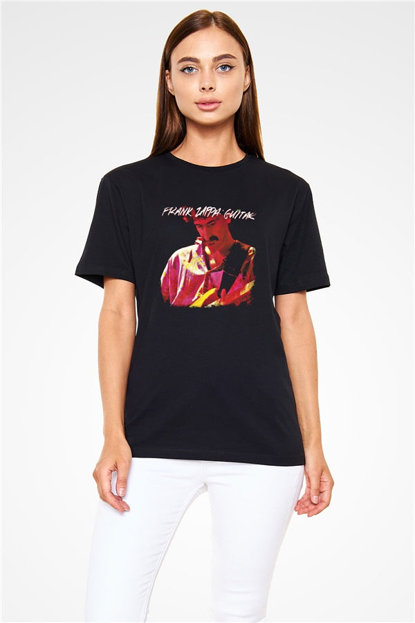 Frank Zappa Printed Unisex Black T-Shirt