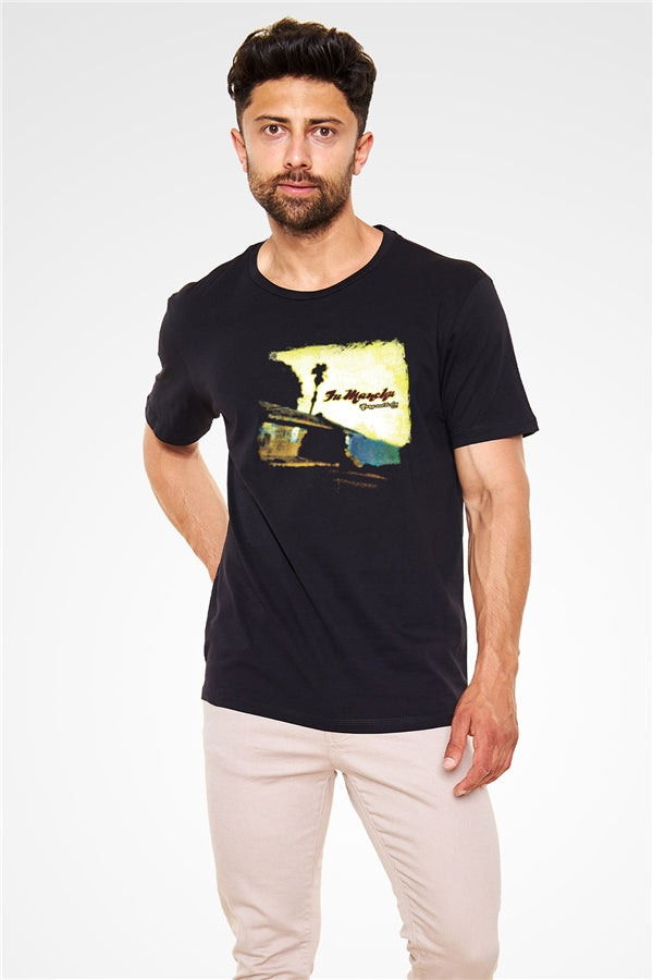 Fu Manchu Printed Unisex Black T-Shirt
