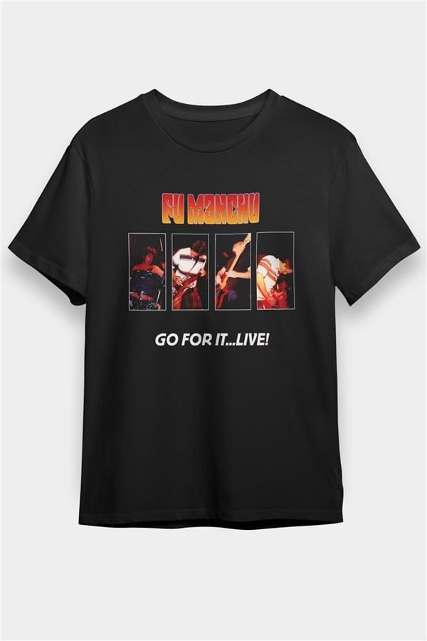 Fu Manchu Black Unisex T-Shirt