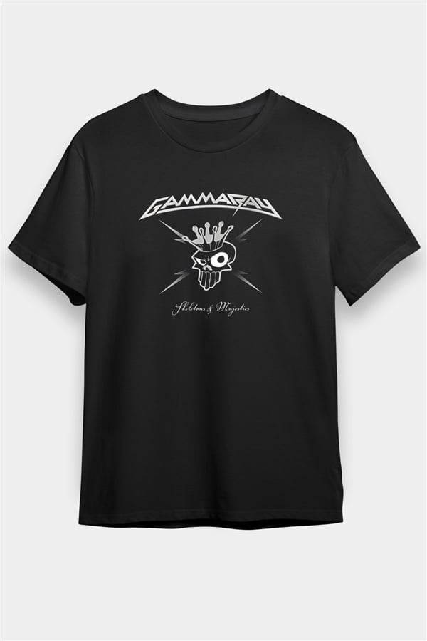 Gammaray Printed Unisex Black T-Shirt
