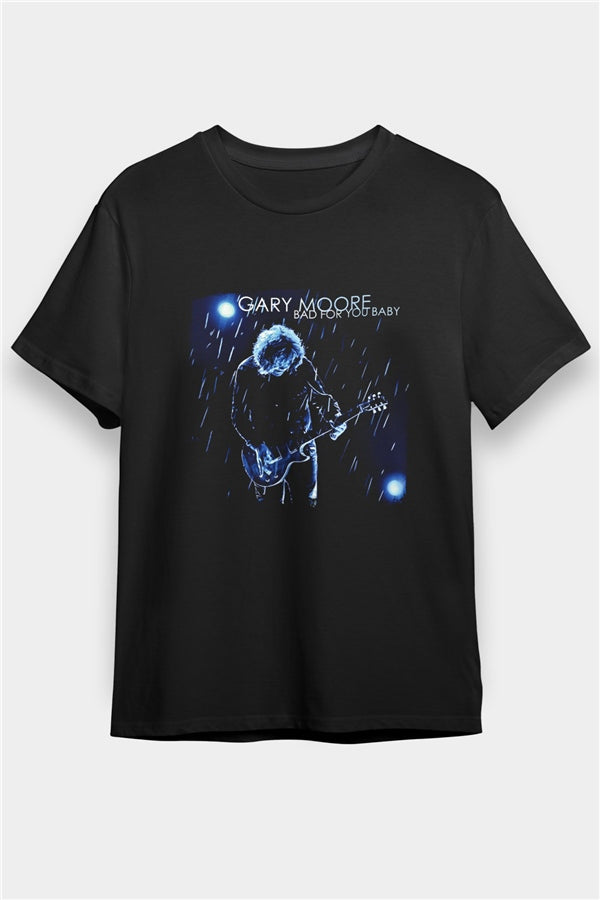 Gary Moore Graphic Print Unisex Black T-Shirt