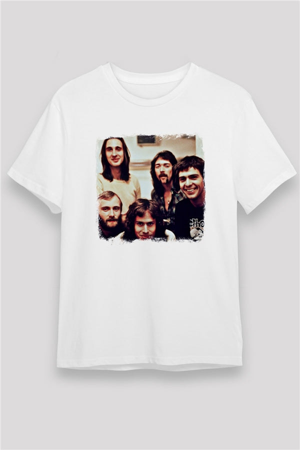Genesis Printed Unisex White T-Shirt