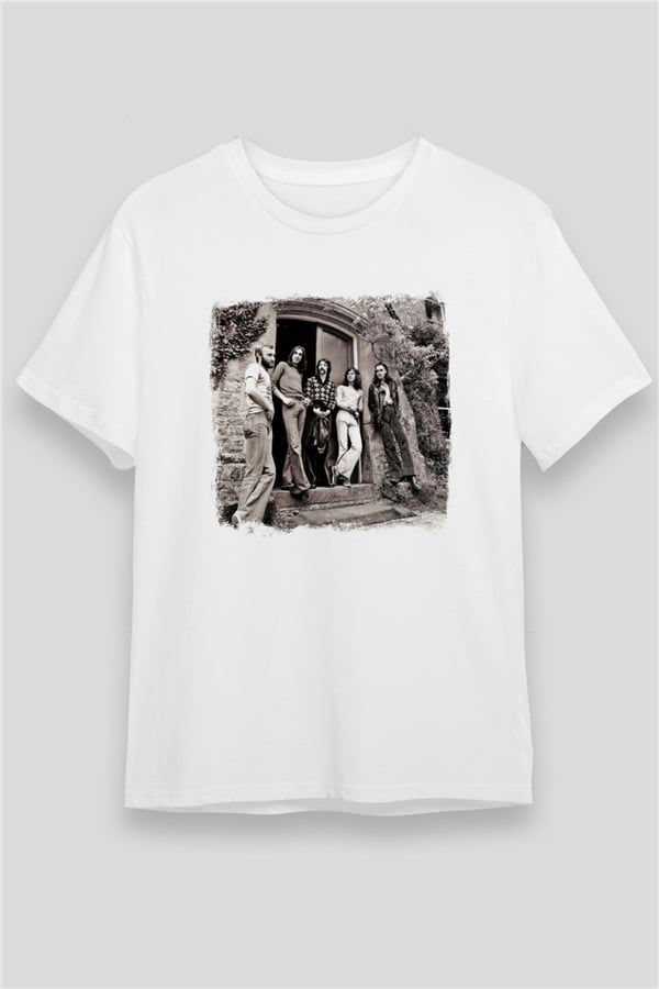 Genesis Printed Unisex White T-Shirt