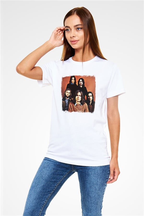 Genesis Printed Unisex White T-Shirt