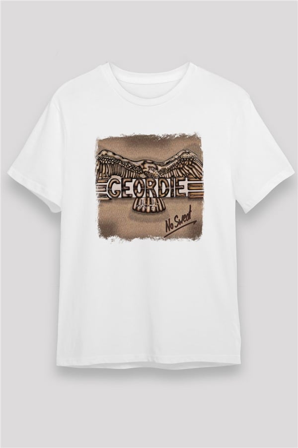 Geordie Printed Unisex White T-Shirt