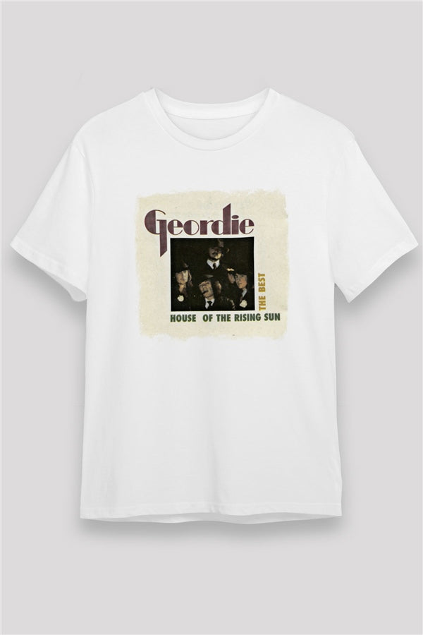 Geordie Printed Unisex White T-Shirt