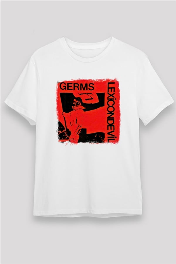 Germs Printed Unisex White T-Shirt