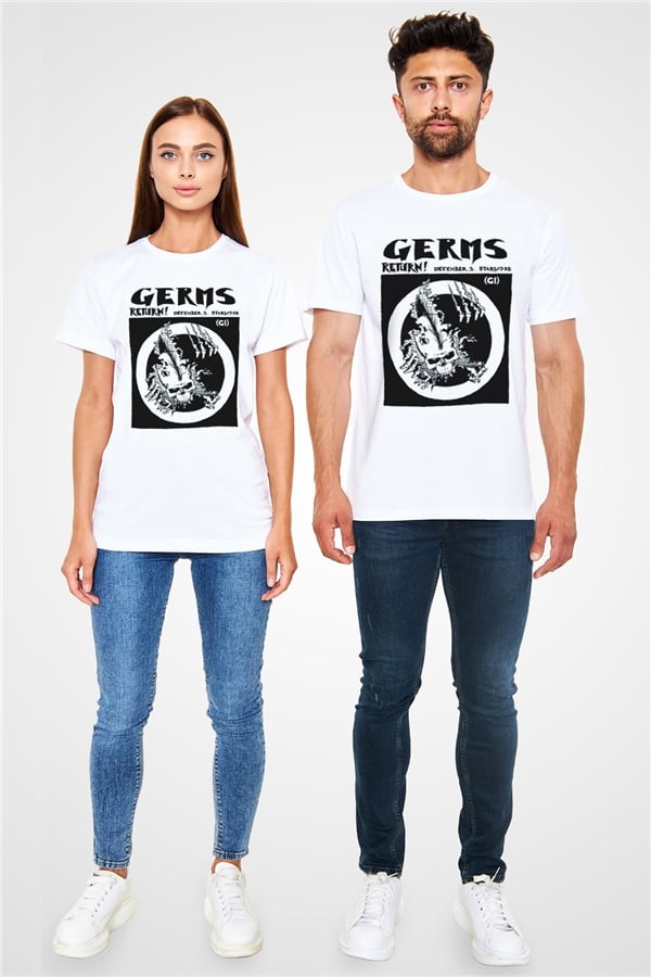 Germs White Unisex T-Shirt