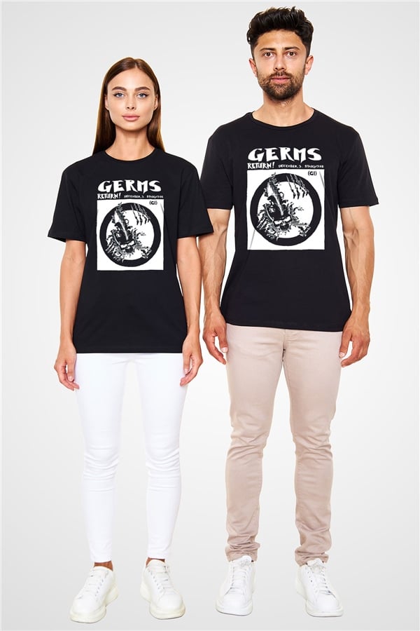 Germs Black Unisex T-Shirt