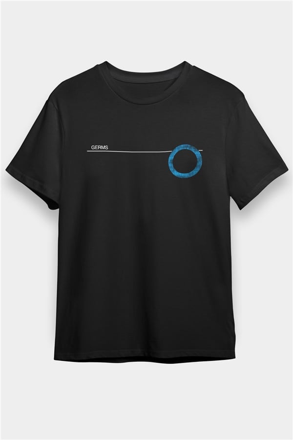 Germs Black Unisex T-Shirt