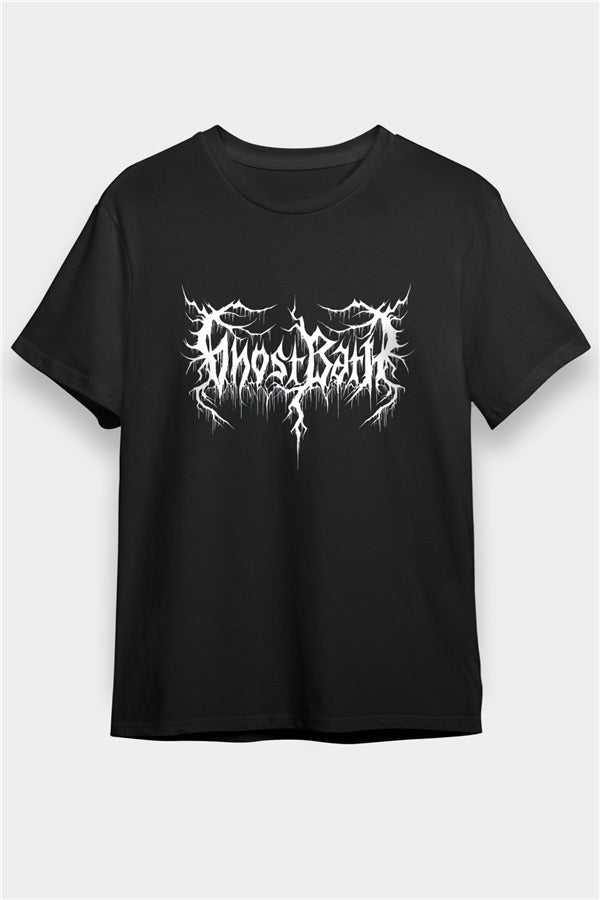 Ghost Bath Printed Unisex Black T-Shirt