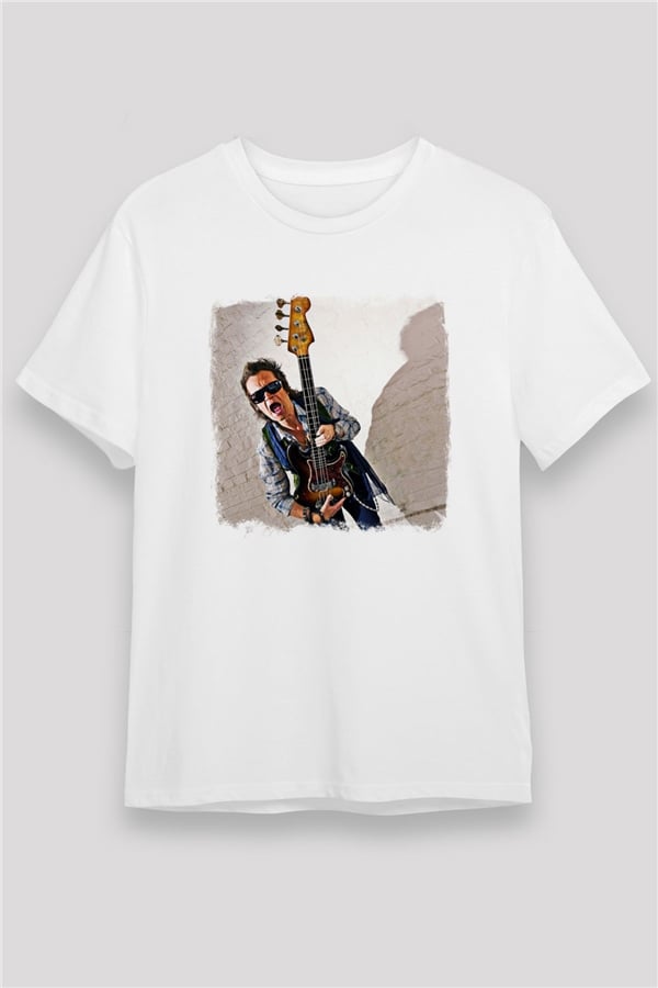 Glenn Hughes Printed Unisex White T-Shirt