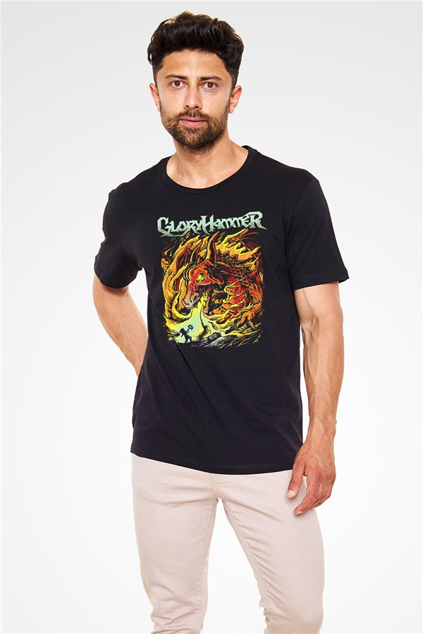 Gloryhammer Printed Unisex Black T-Shirt