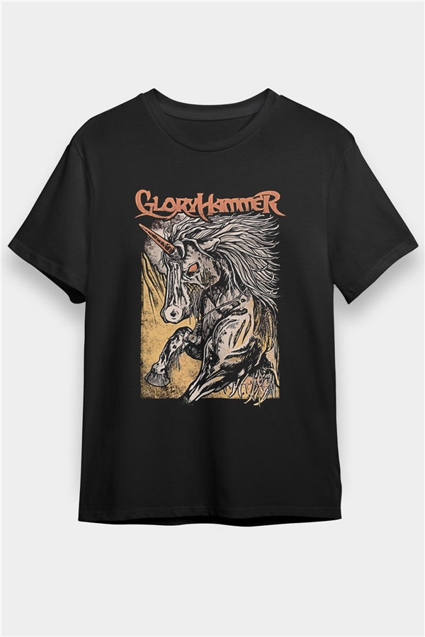 Gloryhammer Printed Unisex Black T-Shirt