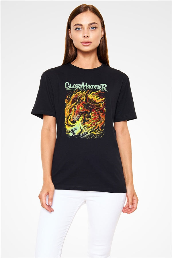 Gloryhammer Printed Unisex Black T-Shirt