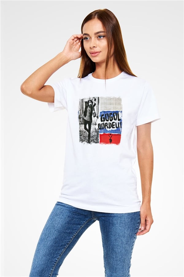 Gogol Bordello Printed Unisex White T-Shirt