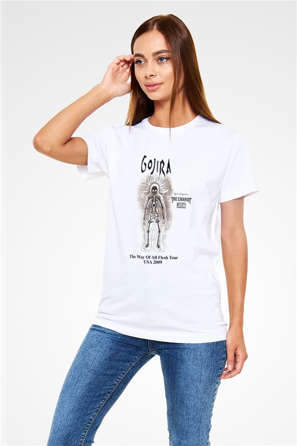 Gojira White Unisex T-Shirt