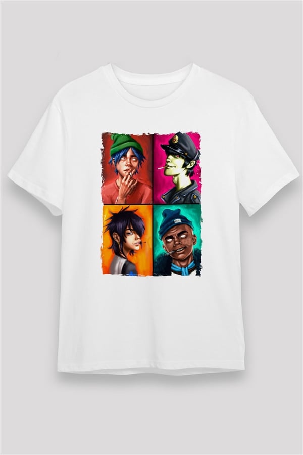 Gorillaz White Unisex T-Shirt