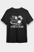 Grave Graphic Print Unisex Black T-Shirt