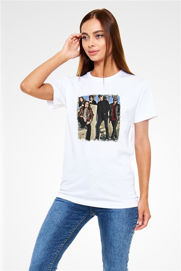 Great White Graphic Print Unisex White T-Shirt