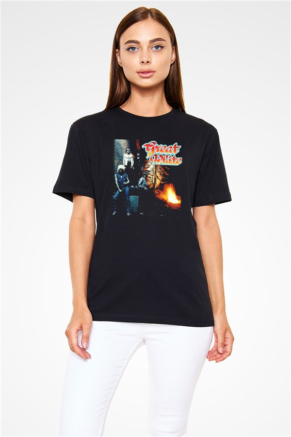 Great White Black Unisex T-Shirt
