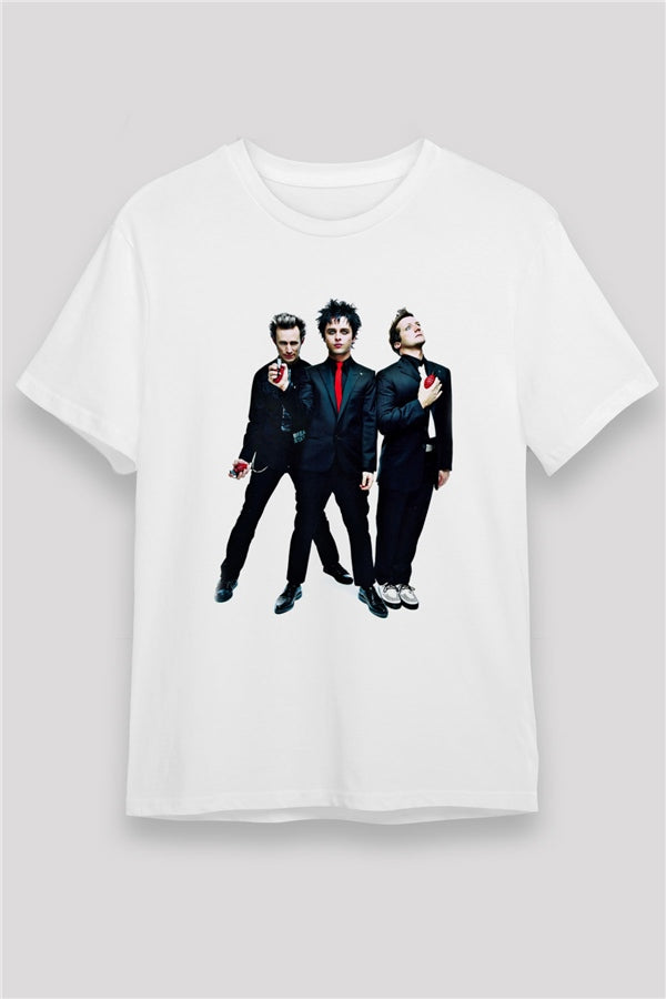 Green Day Printed Unisex White T-Shirt
