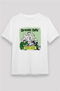 Green Day Printed Unisex White T-Shirt