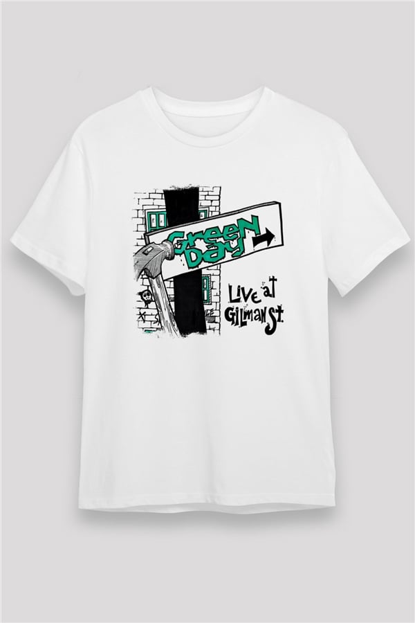 Green Day Printed Unisex White T-Shirt