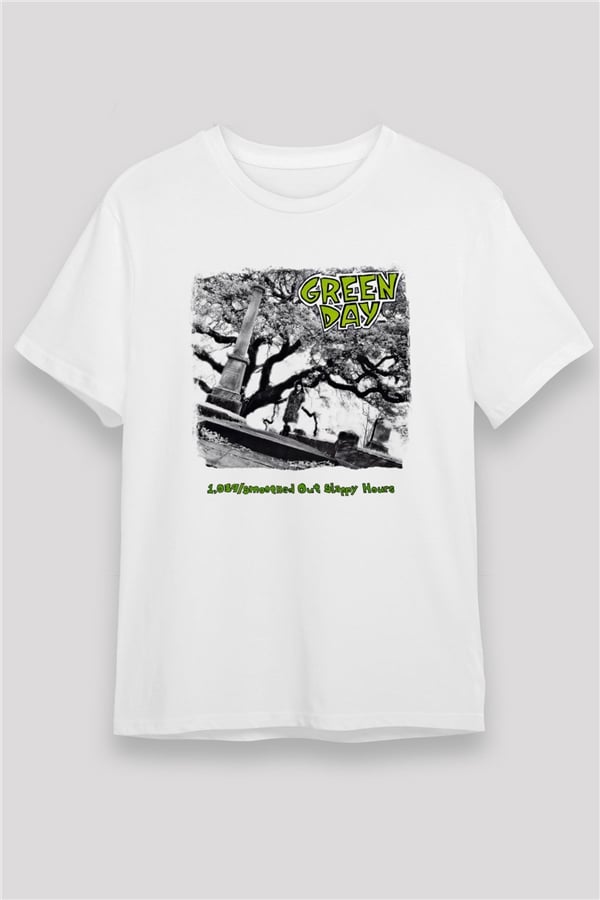 Green Day Printed Unisex White T-Shirt