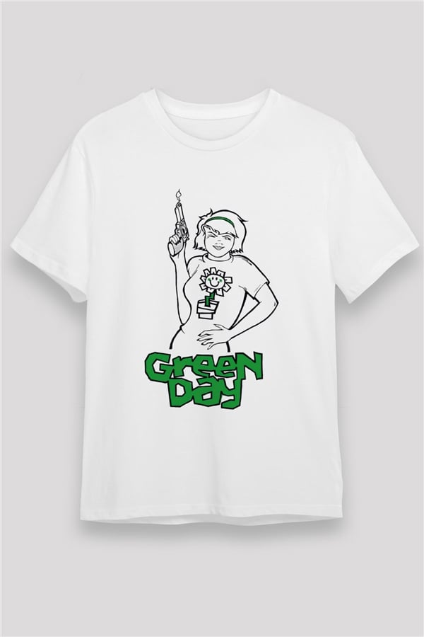Green Day White Unisex T-Shirt