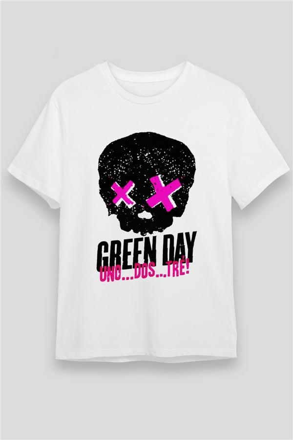 Green Day White Unisex T-Shirt