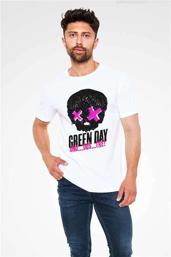 Green Day White Unisex T-Shirt