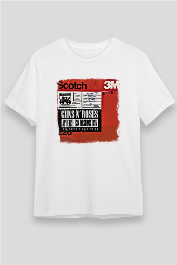 Guns N' Roses Printed Unisex White T-Shirt