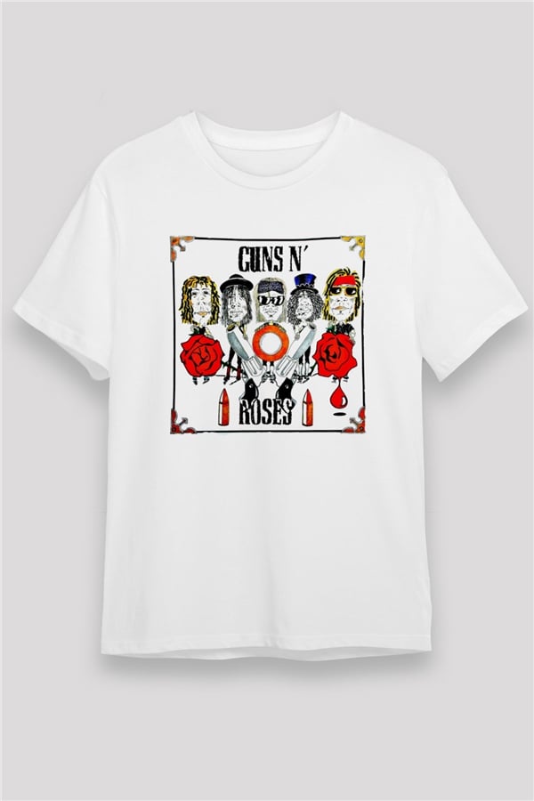 Guns N' Roses Printed Unisex White T-Shirt