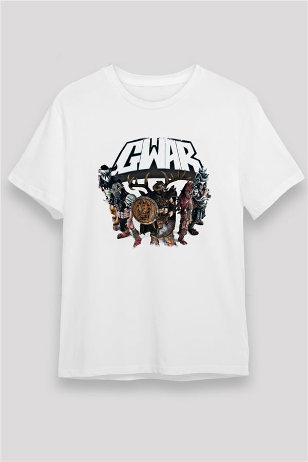Gwar Printed Unisex White T-Shirt