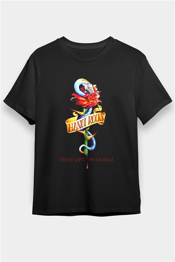 Hanoi Rocks Black Unisex T-Shirt