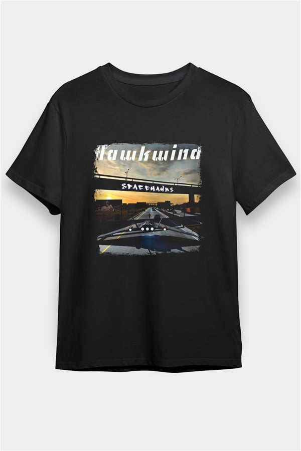 Hawkwind Printed Unisex Black T-Shirt