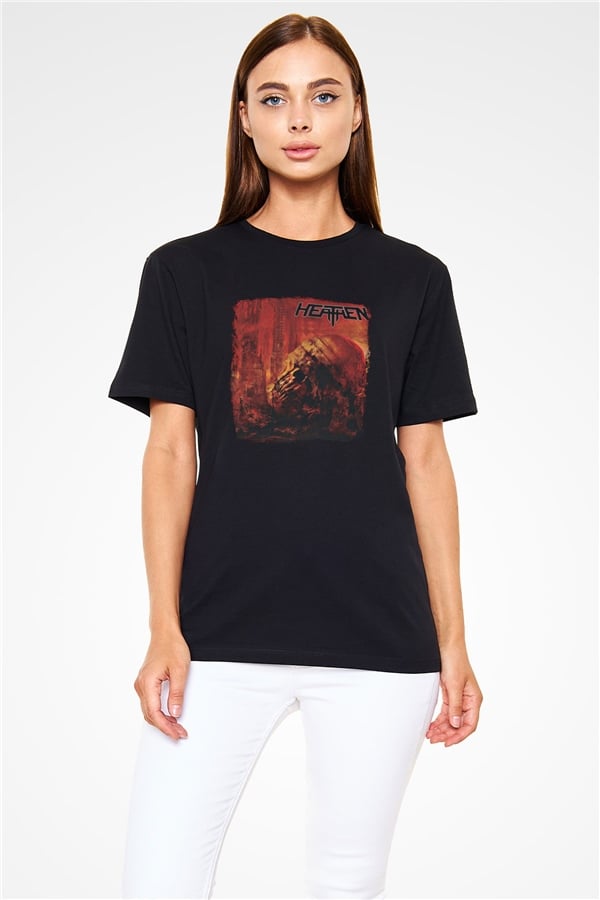 Heathen Printed Unisex Black T-Shirt