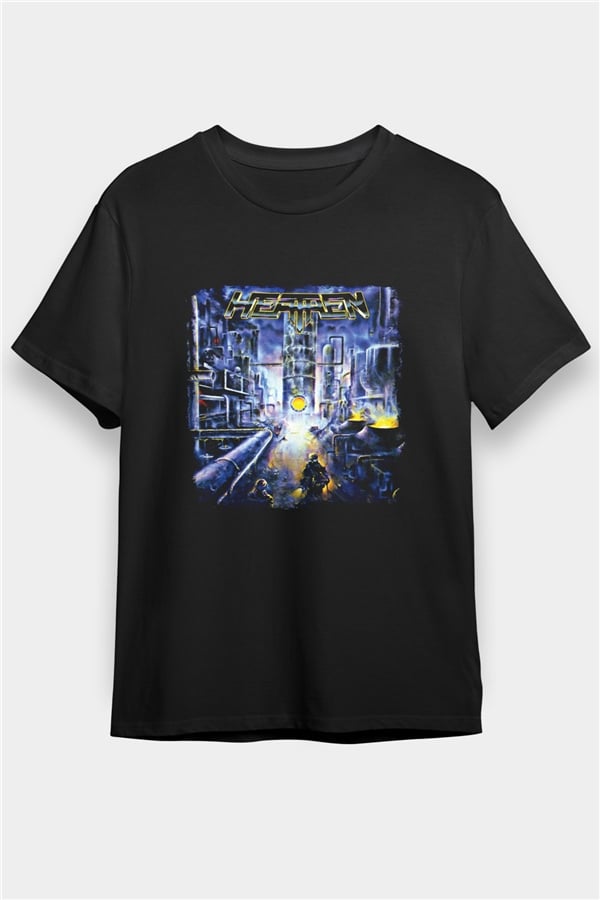Heathen Printed Unisex Black T-Shirt