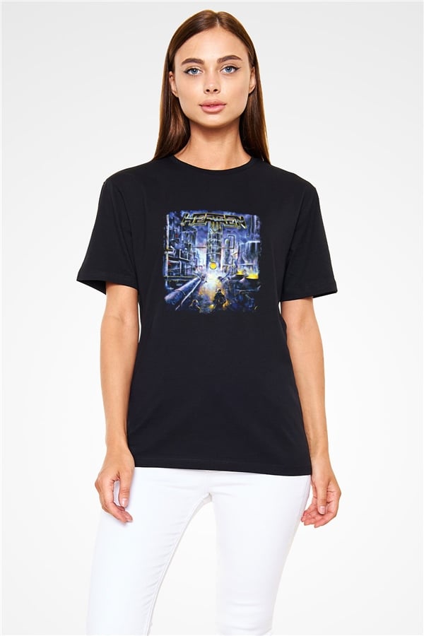 Heathen Printed Unisex Black T-Shirt
