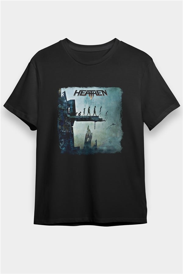 Heathen Print Unisex Black T-Shirt