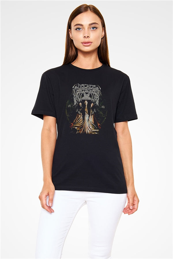 Hecate Enthroned Printed Unisex Black T-Shirt