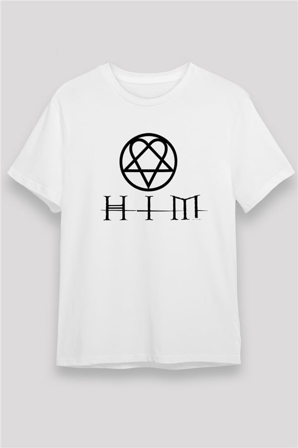 HIM White Unisex T-Shirt