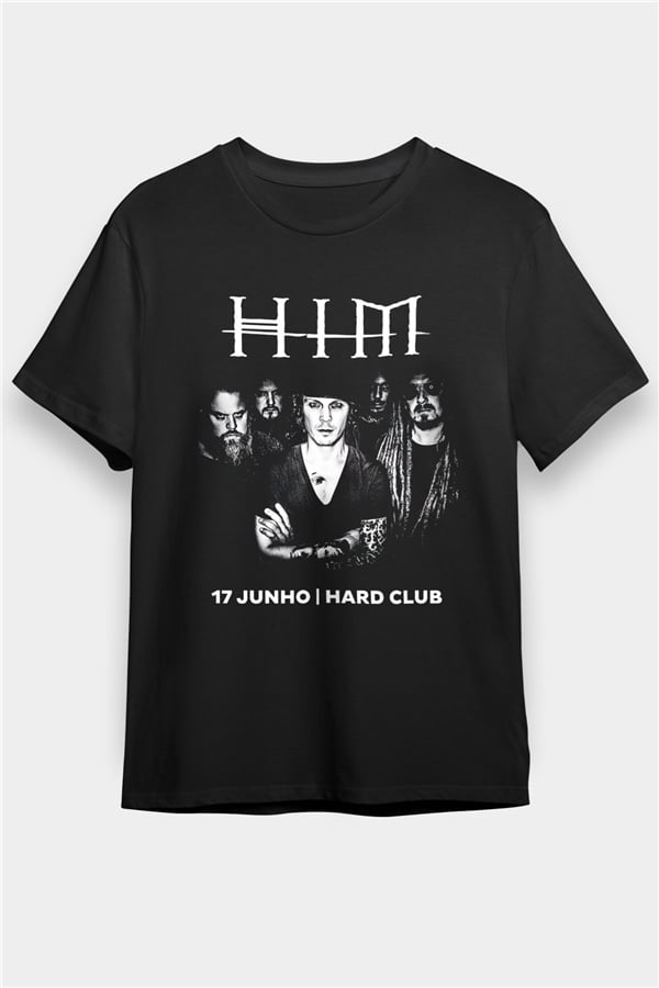 HIM Black Unisex T-Shirt